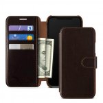 Verus Dandy Layered Case - кожен калъф, тип портфейл за iPhone XR (кафяв) 2