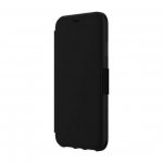 Griffin Survivor Strong Wallet - удароустойчив хибриден кожен калъф с отделение за карти за iPhone XS Max (черен-сив) 1