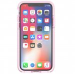 Tech21 Evo Check Case - хибриден кейс с висока защита за iPhone XS, iPhone X (розов-прозрачен) 7