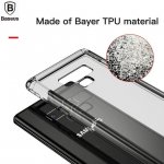 Baseus Safety Airbags Case - силиконов TPU калъф с най-висока степен на защита за Samung Galaxy Note 9 (прозрачен-черен) 2
