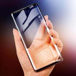 Baseus All-screen Arc-surface Tempered Glass (0.3 mm) - калено стъклено защитно покритие за дисплея на Samsung Galaxy S9 (черен-прозрачен) 3