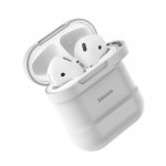 Baseus Airpods Silicone Case - силиконов калъф за Apple Airpods (бял) 3