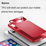 Baseus Knight Case- силиконов (TPU) калъф за iPhone X (червен) 3