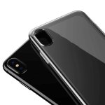 Baseus Simple Case - силиконов (TPU) калъф за iPhone XS (черен) 3