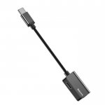 Baseus USB-C + 3.5 mm Cable - USB-C кабел за свързване на мобилни устройства (USB-C мъжко) към USB-C (женско) и 3.5 мм аудио вход 5