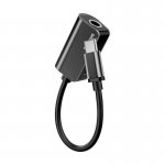 Baseus USB-C + 3.5 mm Cable - USB-C кабел за свързване на мобилни устройства (USB-C мъжко) към USB-C (женско) и 3.5 мм аудио вход 3