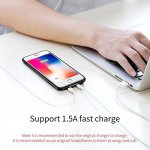 Baseus Audio Case - аудио кейс с два lightning порта (Audio+Charge）за iPhone X (червен) 3