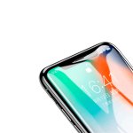 Baseus All-screen Arc-surface Tempered Glass (0.2 mm) - калено стъклено защитно покритие за целия дисплей на iPhone XS Max (прозрачен-черен)  2