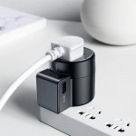 Baseus Rotation Universal Travel Adapter - захранване с 2 USB изхода и преходници за цял свят в едно устройство за мобилни устройства 7