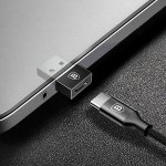 Baseus Exquisite USB Male To USB-C Female Adapter A01 - адаптер от USB мъжко към USB-C женско за мобилни устройства 3