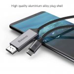 Baseus USB-C to HDMI Cable - кабел за свързване от USB-C към HDMI за устройства с USB-C порт (черен) 2