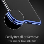 Baseus Glitter Case - поликарбонатов кейс за iPhone XS Max (прозрачен-син) 2