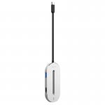 Baseus USB-C to HDMI + USB 3.0 O Hub - USB-C хъб за свързване от USB-C към HDMI и USB 3.0 (сребрист) 3