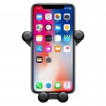 Baseus Emoticon Gravity Car Mount - поставка за радиатора на кола за смартфони с дисплеи до 6 инча (черна) 2
