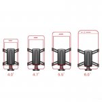 Baseus Spiderman Gravity Car Mount - поставка за радиатора на кола за смартфони с дисплеи до 6 инча (черна) 5