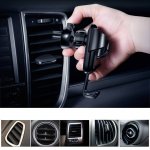 Baseus Gravity Car Mount - поставка за радиатора на кола за смартфони с дисплеи до 6 инча (черна) 6