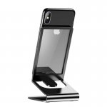 Baseus Suspension Glass Desktop Bracket - елегантна поставка за бюро и гладки повърхности за смартфони и таблети (черен) 1