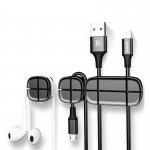 Baseus Cross Peas Cable Clip - органайзер за кабели (черен) 1