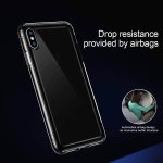 Baseus Safety Airbags Case - силиконов TPU калъф с най-висока степен на защита за iPhone XS, iPhone X  (прозрачен) 5