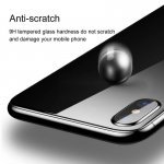 Baseus Back Glass Film - калено стъклено защитно покритие за задната част на iPhone XS (бял) 5