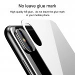 Baseus Back Glass Film - калено стъклено защитно покритие за задната част на iPhone XS (бял) 6