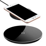 Baseus Simple Wireless Charger - поставка (пад) за безжично зареждане с технология за бързо зареждане за Qi съвместими устройства (черен) 1