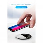 Baseus Simple Wireless Charger - поставка (пад) за безжично зареждане с технология за бързо зареждане за Qi съвместими устройства (черен) 5