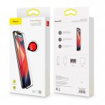 Baseus Curved Full Screen Tempered Glass (0.23 mm) - калено стъклено защитно покритие за целия дисплей на iPhone XS Max (прозрачен-черен)  2