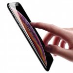Baseus Full Screen Tempered Glass (0.30 mm) - калено стъклено защитно покритие за целия дисплей на iPhone XS Max (прозрачен-черен)  5
