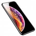 Baseus Full Screen Tempered Glass (0.30 mm) - калено стъклено защитно покритие за целия дисплей на iPhone XS Max (прозрачен-черен)  1