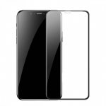 Baseus Full Screen Tempered Glass (0.30 mm) - калено стъклено защитно покритие за целия дисплей на iPhone XS Max (прозрачен-черен)  3