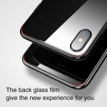 Baseus Back Glass Film - калено стъклено защитно покритие за задната част на iPhone XS Max (черен) 6