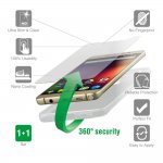 4smarts 360° Protection Set - тънък силиконов кейс и стъклено защитно покритие за дисплея на Huawei Mate 20 (прозрачен) 1