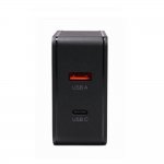 4smarts Travel Charger Set VoltPlug QC/PD 48W - захранване за ел. мрежа с USB-A изход и USB-C изход с адаптори за USA и UK стандарт (48W) (черен) 1