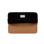 Knomo Laptop Leather Embossed Sleeve 13 - луксозен кожен калъф с цип за преносими компютри до 13 инча (бронз) 4