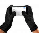 Mujjo Single Layered Touchscreen Gloves Size L - качествени зимни ръкавици за тъч екрани (черен) 2