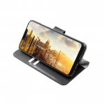 JT Berlin LeatherBook Kreuzberg Case - хоризонтален кожен (естествена кожа) калъф тип портфейл за Huawei Mate 20 Lite (черен) 4