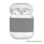 4smarts Wireless Charging Case - предпазен калъф за безжично зареждане за Apple Airpods (бял-сив) 1