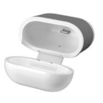 4smarts Wireless Charging Case - предпазен калъф за безжично зареждане за Apple Airpods (бял-сив) 4