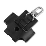 4smarts Case with Carabiner - предпазен кожен калъф за Apple Airpods (черен) 1