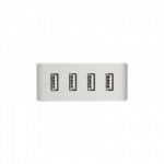 Moshi ProGeo 4-Port USB Wall Charger (35W) - захранване с 4 x USB изхода за мобилни телефони и таблети (бял) 1