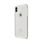 Artwizz Bumper + Second Back - силиконов (TPU) бъмпер и стъклено защитно покритие за гърба за iPhone XS Max (бял-прозрачен) 2