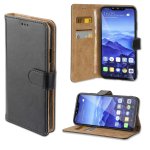4smarts Premium Wallet Case URBAN - кожен калъф с поставка и отделение за кр. карта за Huawei Mate 20 (черен) 1