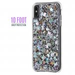 CaseMate Karat Case - дизайнерски кейс с истински перлени нишки и висока защита за iPhone XS Max (светли перли) 2