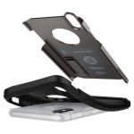 Spigen Tough Armor Case - хибриден кейс с най-висока степен на защита за iPhone XS, iPhone X (тъмносив) 1