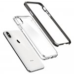 Spigen Neo Hybrid Case Crystal - хибриден кейс с висока степен на защита за iPhone XS Max (прозрачен-сив) 3