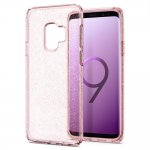 Spigen Liquid Crystal Glitter Case - тънък качествен термополиуретанов кейс за Samsung Galaxy S9 (розов)  2