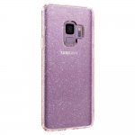 Spigen Liquid Crystal Glitter Case - тънък качествен термополиуретанов кейс за Samsung Galaxy S9 (розов)  6