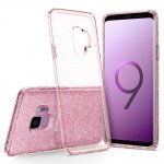 Spigen Liquid Crystal Glitter Case - тънък качествен термополиуретанов кейс за Samsung Galaxy S9 (розов)  3