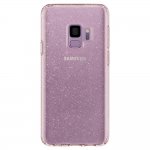 Spigen Liquid Crystal Glitter Case - тънък качествен термополиуретанов кейс за Samsung Galaxy S9 (розов)  5